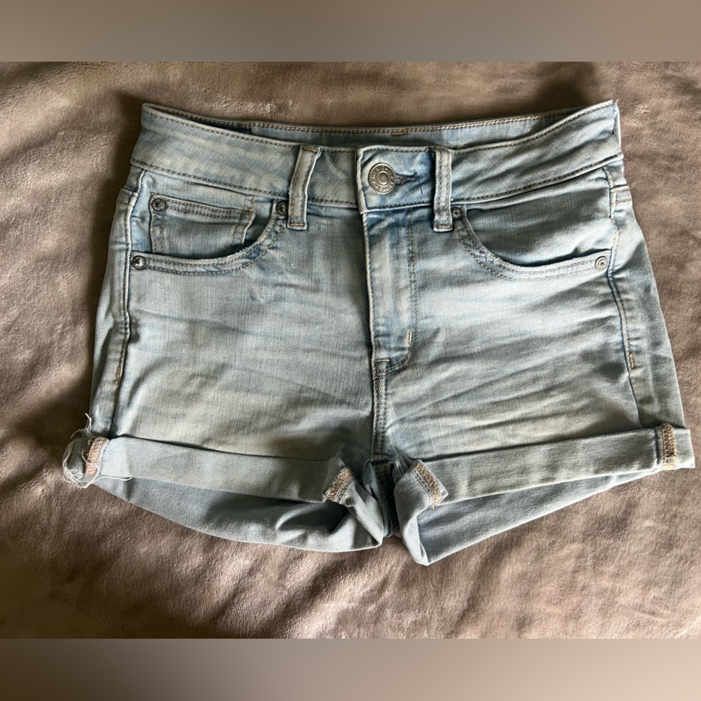 American Eagle Outfitters Light Blue Jean Shorts
